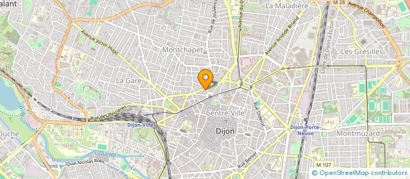 localisation de l'entreprise MADAME ARIELLE GAGNEPAIN  DIJON