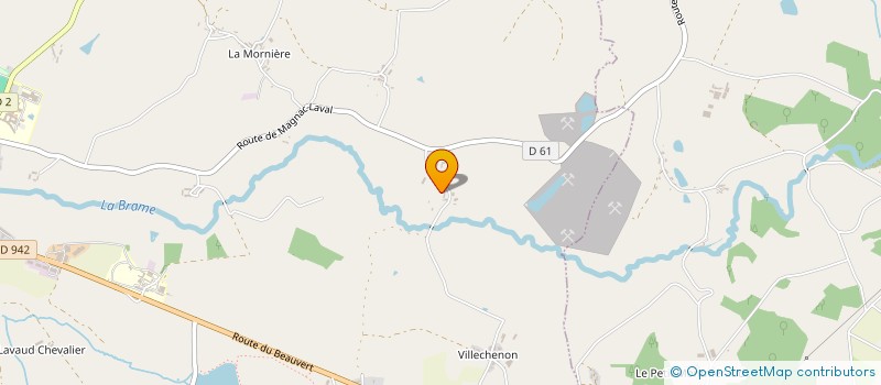 localisation de l'entreprise MADAME ARIELLE HIEZ  MAGNAC-LAVAL