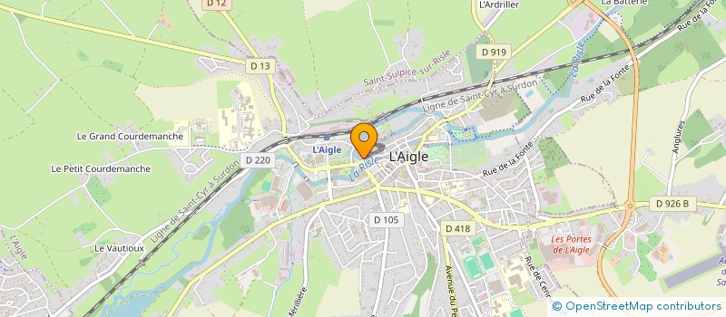 localisation de l'entreprise MADAME ARIELLE MUGNIER à L'AIGLE