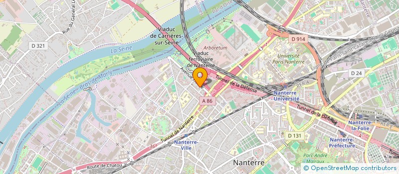 localisation de l'entreprise MADAME ARIELLE NZEYIMANA  NANTERRE