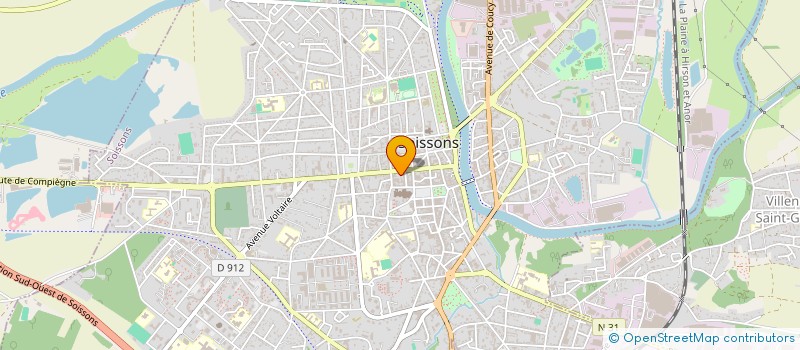 localisation de l'entreprise MADAME ARIELLE PELENC à SOISSONS