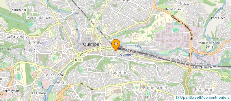 localisation de l'entreprise MADAME ARIFA VOLA à QUIMPER