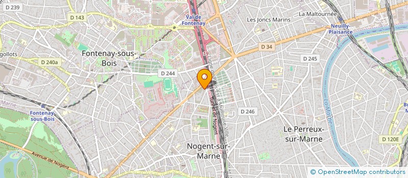 localisation de l'entreprise MADAME ARINA COJOCARU à NOGENT-SUR-MARNE