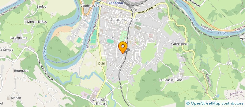 localisation de l'entreprise MADAME ARITNAS HUSEIN  CAPDENAC-GARE