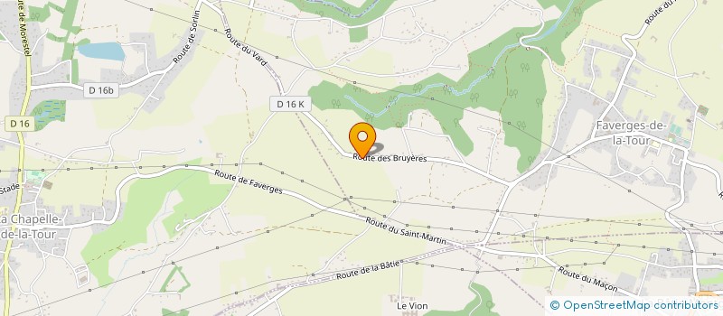 localisation de l'entreprise MADAME ARLENE FRECHET  FAVERGES-DE-LA-TOUR