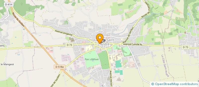 localisation de l'entreprise MADAME ARLENE GANS  LA COTE-SAINT-ANDRE