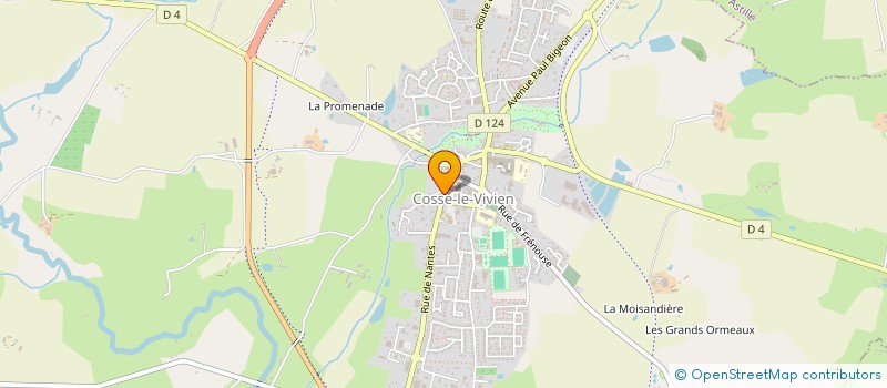 localisation de l'entreprise MADAME ARLETTE ANDRE  COSSE-LE-VIVIEN