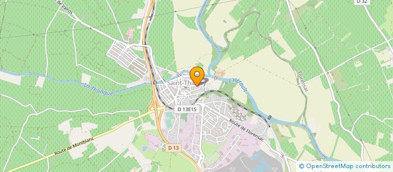 localisation de l'entreprise MADAME ARLETTE BALDELLON à SAINT-THIBERY