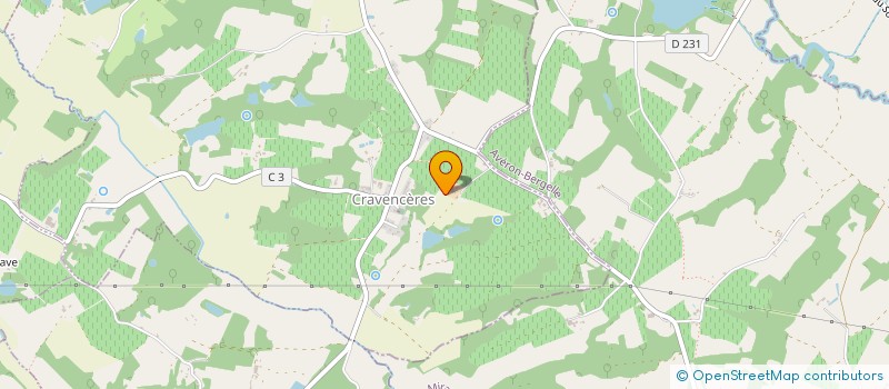 localisation de l'entreprise MADAME ARLETTE BATS  CRAVENCERES