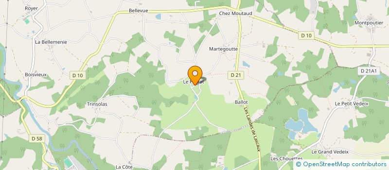 localisation de l'entreprise MADAME ARLETTE BEAUJEAN  SAINT-LAURENT-SUR-GORRE