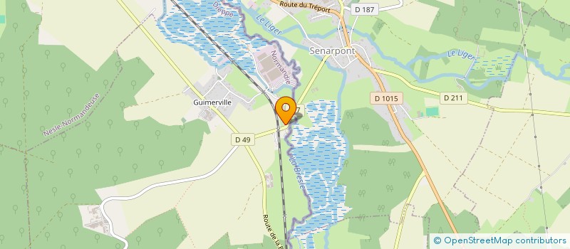 localisation de l'entreprise MADAME ARLETTE BELLANGER  GUERVILLE