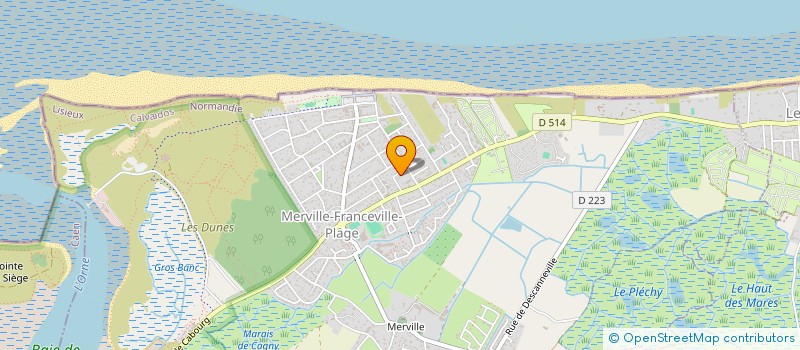 localisation de l'entreprise MADAME ARLETTE BELLENT  MERVILLE-FRANCEVILLE-PLAGE