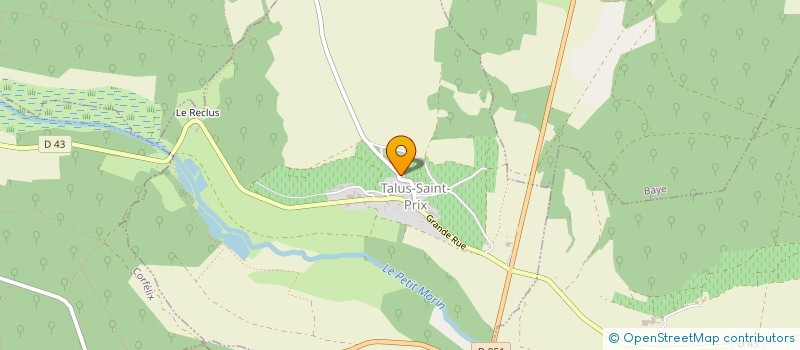 localisation de l'entreprise MADAME ARLETTE BERAT  TALUS-SAINT-PRIX