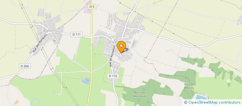 localisation de l'entreprise MADAME ARLETTE BERNARD  CIRE-D'AUNIS