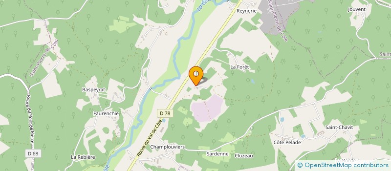 localisation de l'entreprise MADAME ARLETTE BLONDY  SARRAZAC