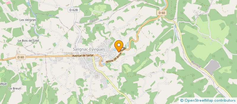 localisation de l'entreprise MADAME ARLETTE BOSREDON  ARCHIGNAC