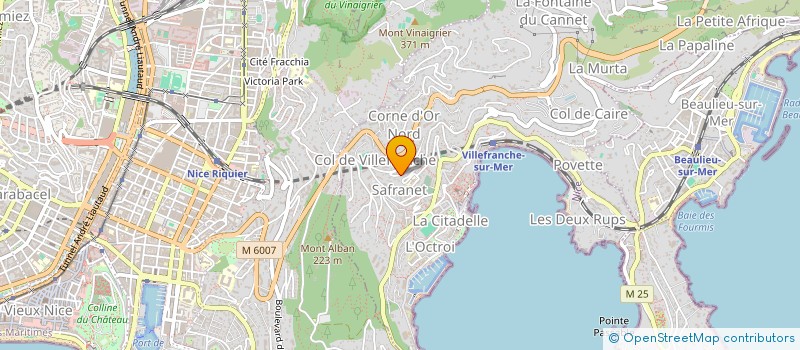 localisation de l'entreprise MADAME ARLETTE BOURCIER  VILLEFRANCHE-SUR-MER