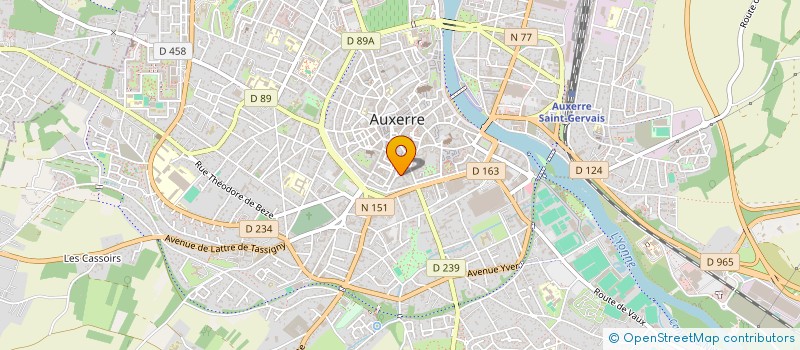 localisation de l'entreprise MADAME ARLETTE BOUVRY à AUXERRE