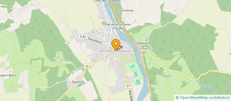 localisation de l'entreprise MADAME ARLETTE BOZIER  BONNEUIL-MATOURS