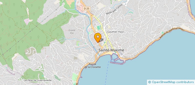 localisation de l'entreprise MADAME ARLETTE BRAGA à SAINTE-MAXIME