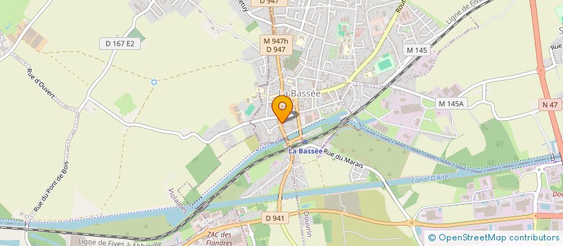 localisation de l'entreprise MADAME ARLETTE COIFARD  LA BASSEE