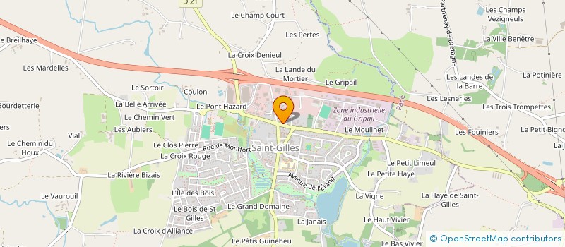 localisation de l'entreprise MADAME ARLETTE COUDRON  L'HERMITAGE