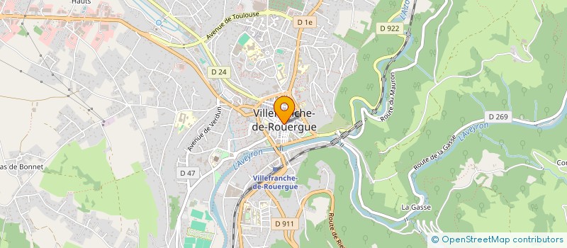 localisation de l'entreprise MADAME ARLETTE COUFFIGNAL  VILLEFRANCHE-DE-ROUERGUE