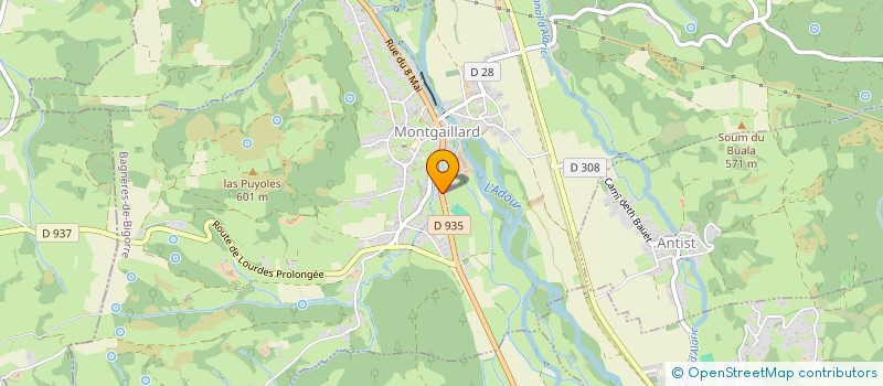 localisation de l'entreprise MADAME ARLETTE COUME  MONTGAILLARD