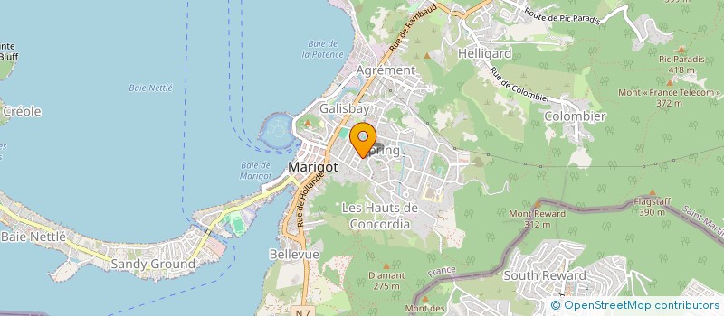 localisation de l'entreprise MADAME ARLETTE DANIEL  SAINT MARTIN