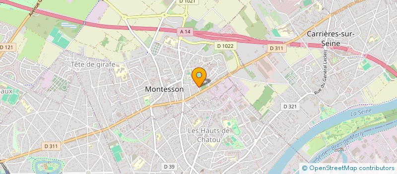 localisation de l'entreprise MADAME ARLETTE DRAPPIER  MONTESSON