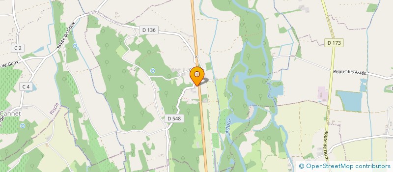 localisation de l'entreprise MADAME ARLETTE DUGARRY  MAUMUSSON-LAGUIAN