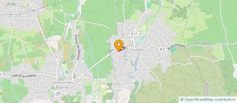 localisation de l'entreprise MADAME ARLETTE ERRE  SOREDE