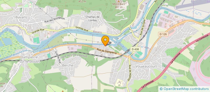 localisation de l'entreprise MADAME ARLETTE FEMMELAT  VOUJEAUCOURT