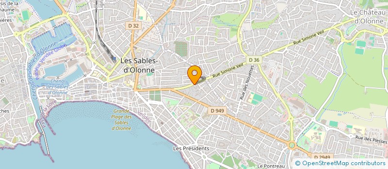 localisation de l'entreprise MADAME ARLETTE GAUTREAU à LES SABLES D'OLONNE