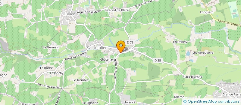 localisation de l'entreprise MADAME ARLETTE GELAY à PORTE-DES-PIERRES-DOREES