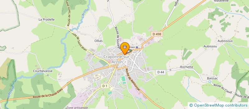 localisation de l'entreprise MADAME ARLETTE GENEST  CRAPONNE-SUR-ARZON