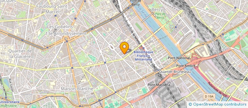 localisation de l'entreprise MADAME ARLETTE GILBERT à PARIS 13