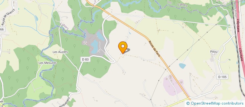 localisation de l'entreprise MADAME ARLETTE GINOILLAC  MONTPEZAT-DE-QUERCY