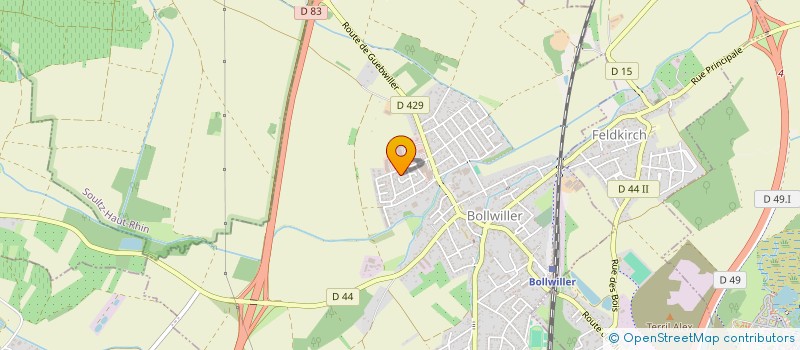 localisation de l'entreprise MADAME ARLETTE HIRTH  BOLLWILLER