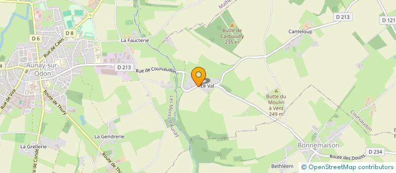 localisation de l'entreprise MADAME ARLETTE HUREL à COURVAUDON