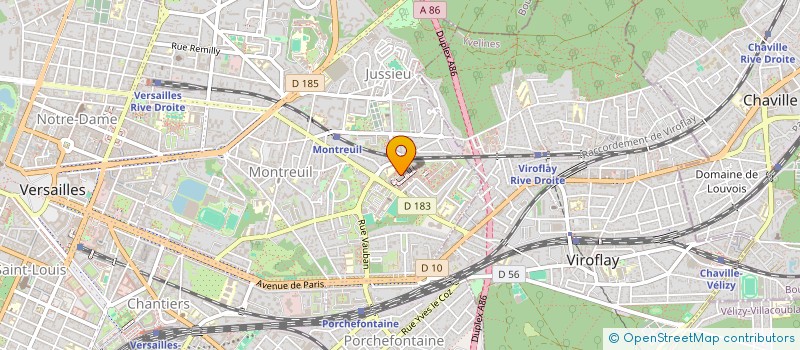 localisation de l'entreprise MADAME ARLETTE JOUHANEL à VERSAILLES