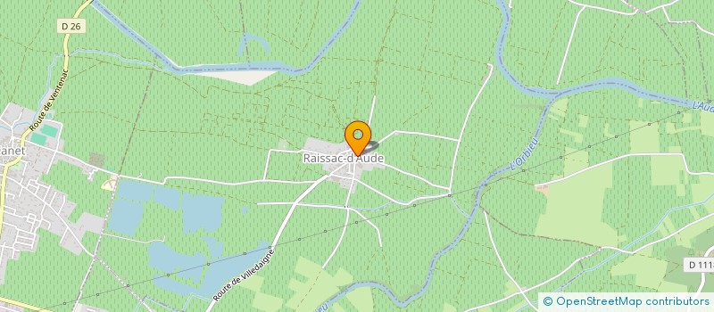 localisation de l'entreprise MADAME ARLETTE LABADIE  RAISSAC D AUDE