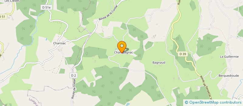 localisation de l'entreprise MADAME ARLETTE LAGORCE  PERPEZAC-LE-BLANC