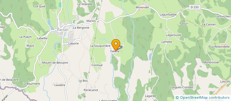localisation de l'entreprise MADAME ARLETTE LAVIALLE à PARLAN