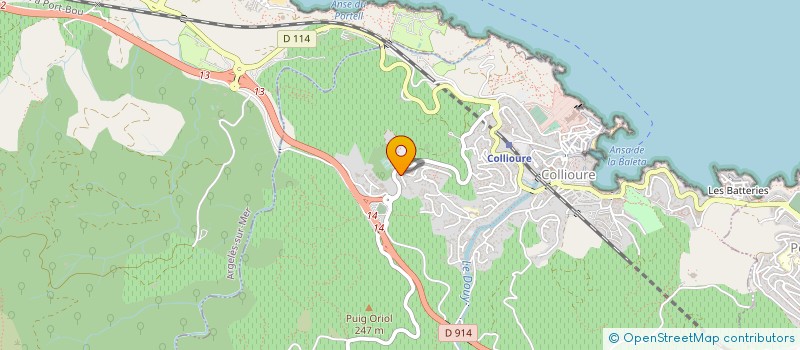 localisation de l'entreprise MADAME ARLETTE LE CHEVERT  COLLIOURE