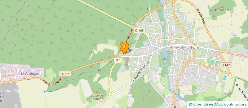 localisation de l'entreprise MADAME ARLETTE LEGAY  MILLY-LA-FORET