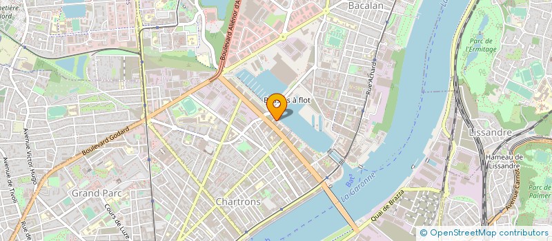 localisation de l'entreprise MADAME ARLETTE LESGARDS  BORDEAUX