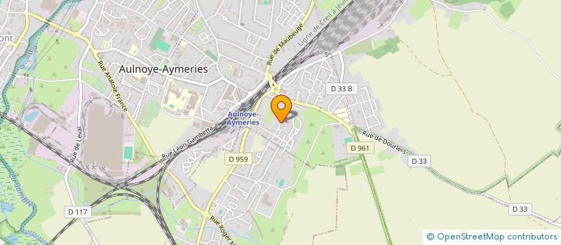 localisation de l'entreprise MADAME ARLETTE LESPILETTE  AULNOYE-AYMERIES