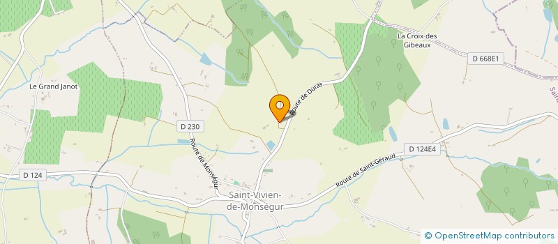 localisation de l'entreprise MADAME ARLETTE LEVANNIER  SAINT-VIVIEN-DE-MONSEGUR