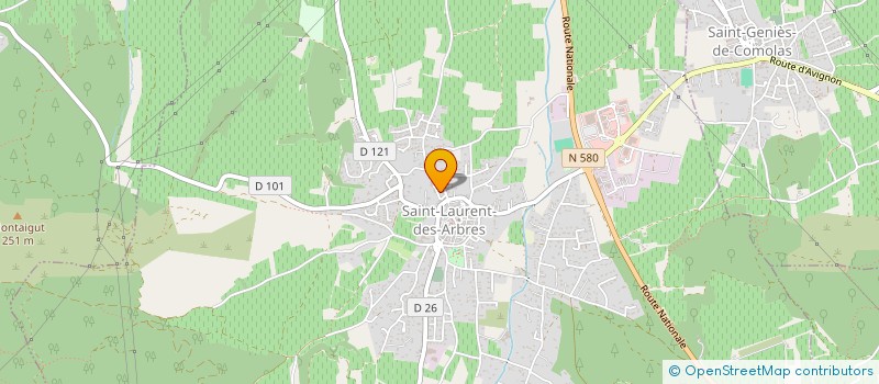 localisation de l'entreprise MADAME ARLETTE LOMER à SAINT-LAURENT-DES-ARBRES